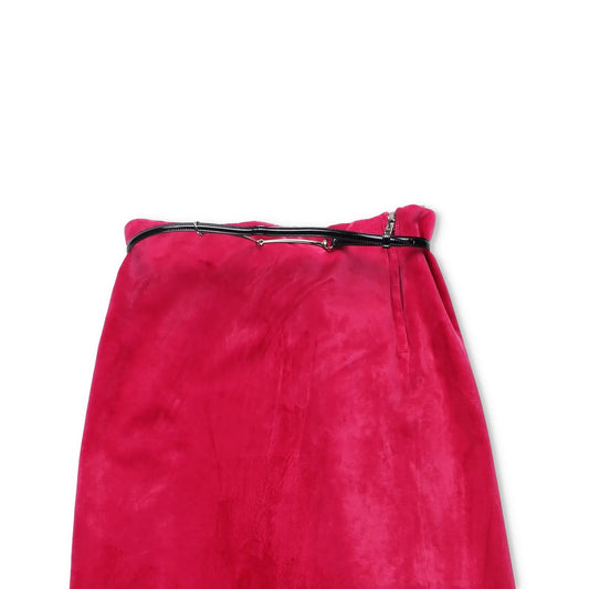 GUCCI Women Aline Maxi Skirt Mid Waist Aline A-Line Burgundy Red Size 40 RRP2100 — View 2