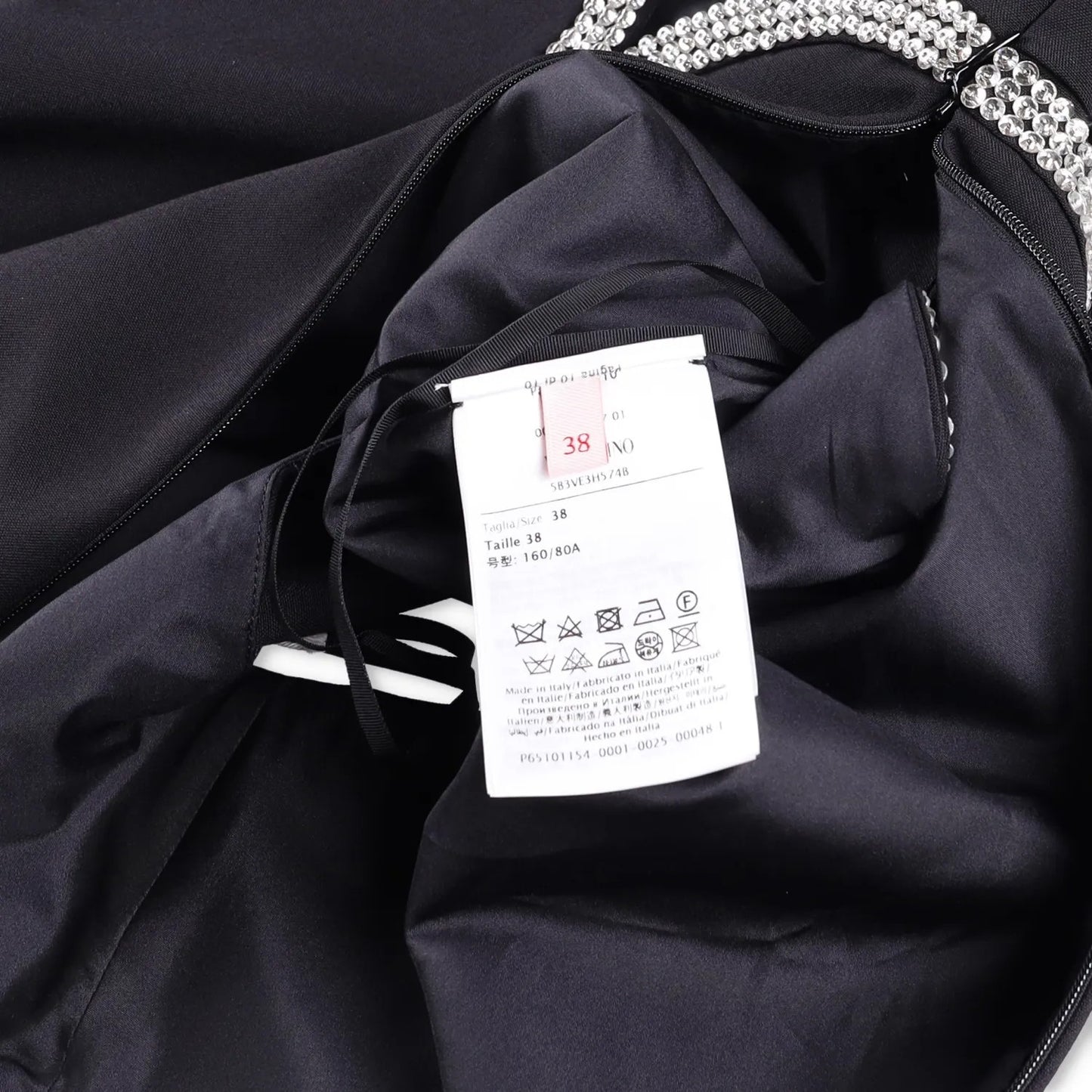 VALENTINO GARAVANI Womens Jumpsuit Embroidered One-Piece Black Size 38 RRP 5690 — View 9