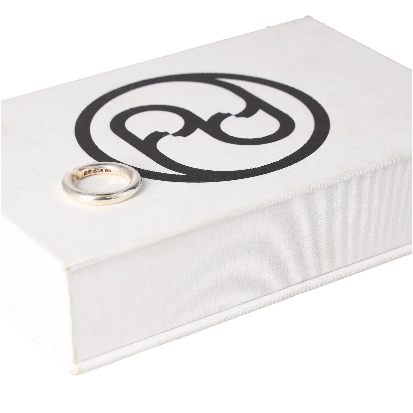 ALL BLUES Womens Ring Gold Sterling Silver Ring Gold Finish Size 58 RRP 150 — View 8