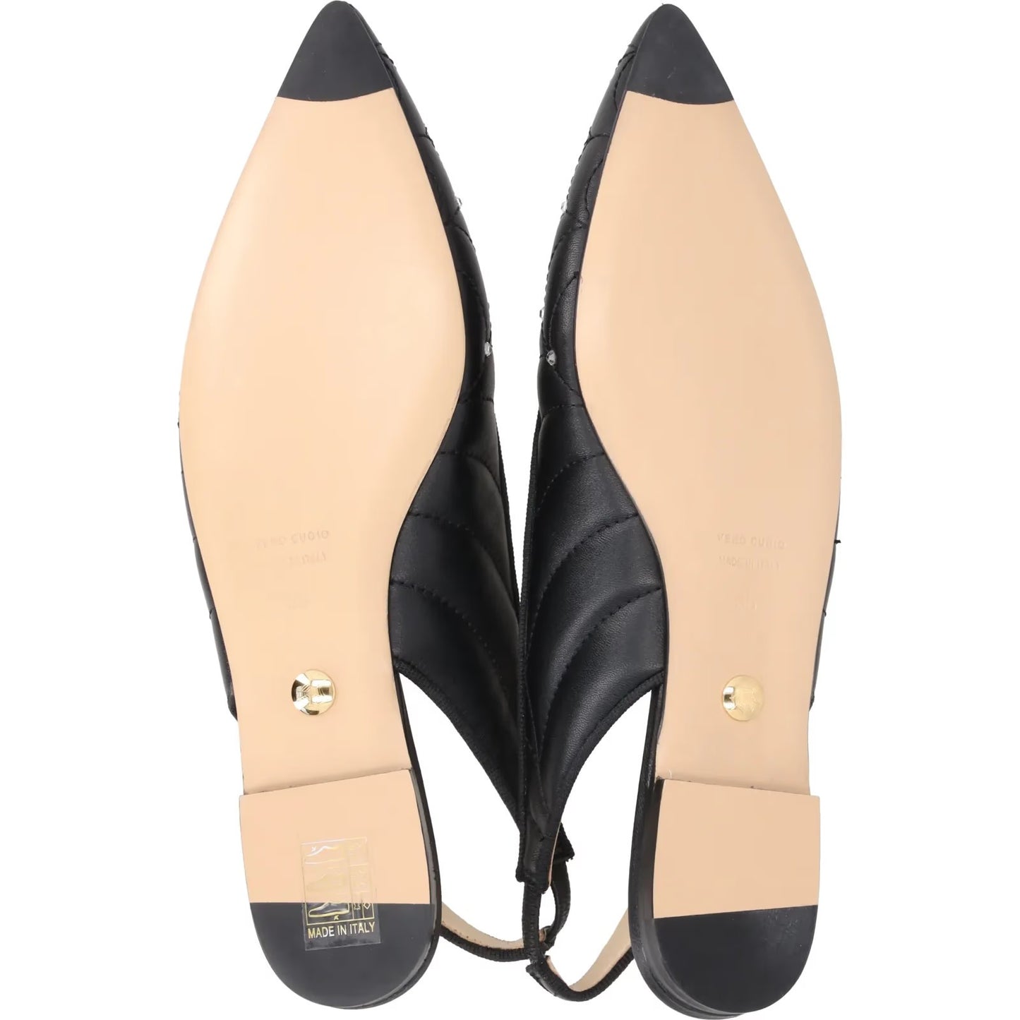 CHARLOTTE OLYMPIA Womens Nurmi Flat Leather Flats Ballerinas Black EU 37 RRP565 — View 8