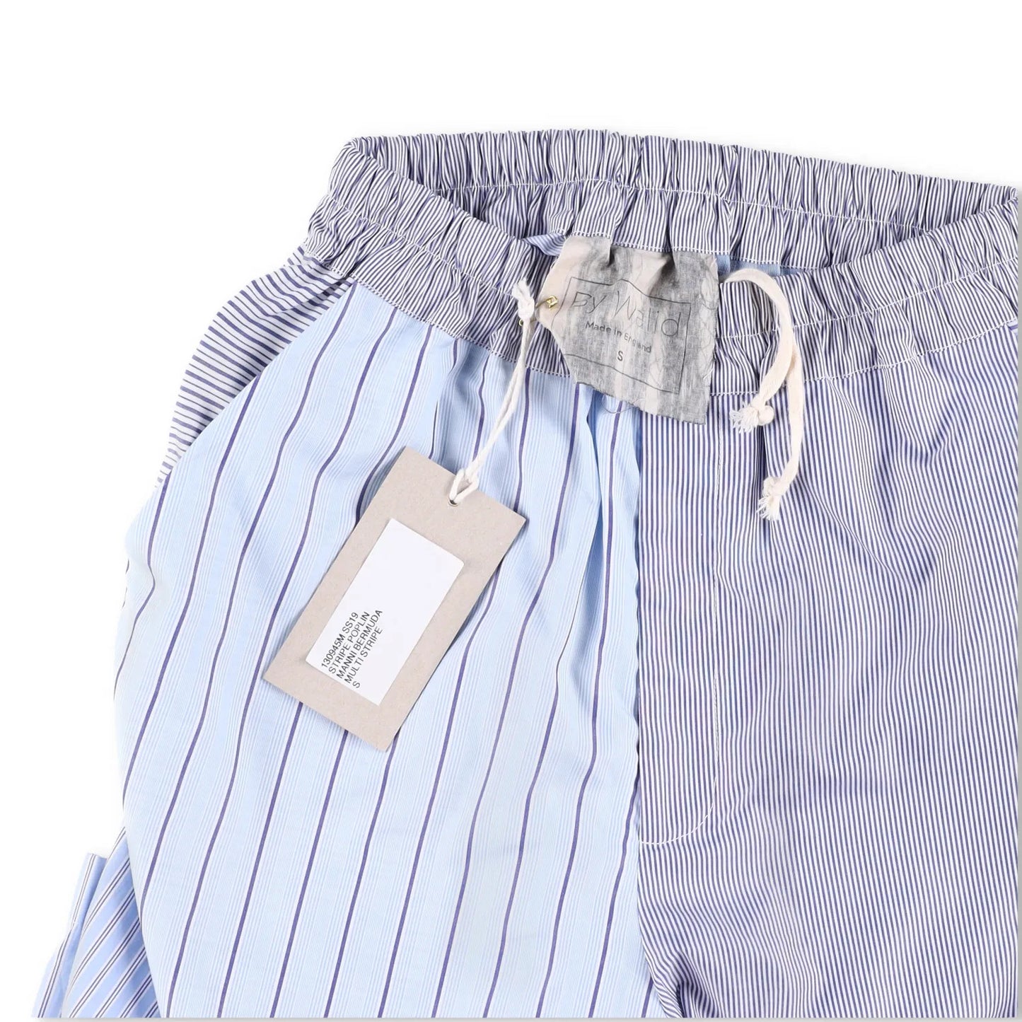 BY WALID Mens Shorts Cotton Multicoloured Patchwork Elastic Waist Size S RRP 400 — View 4