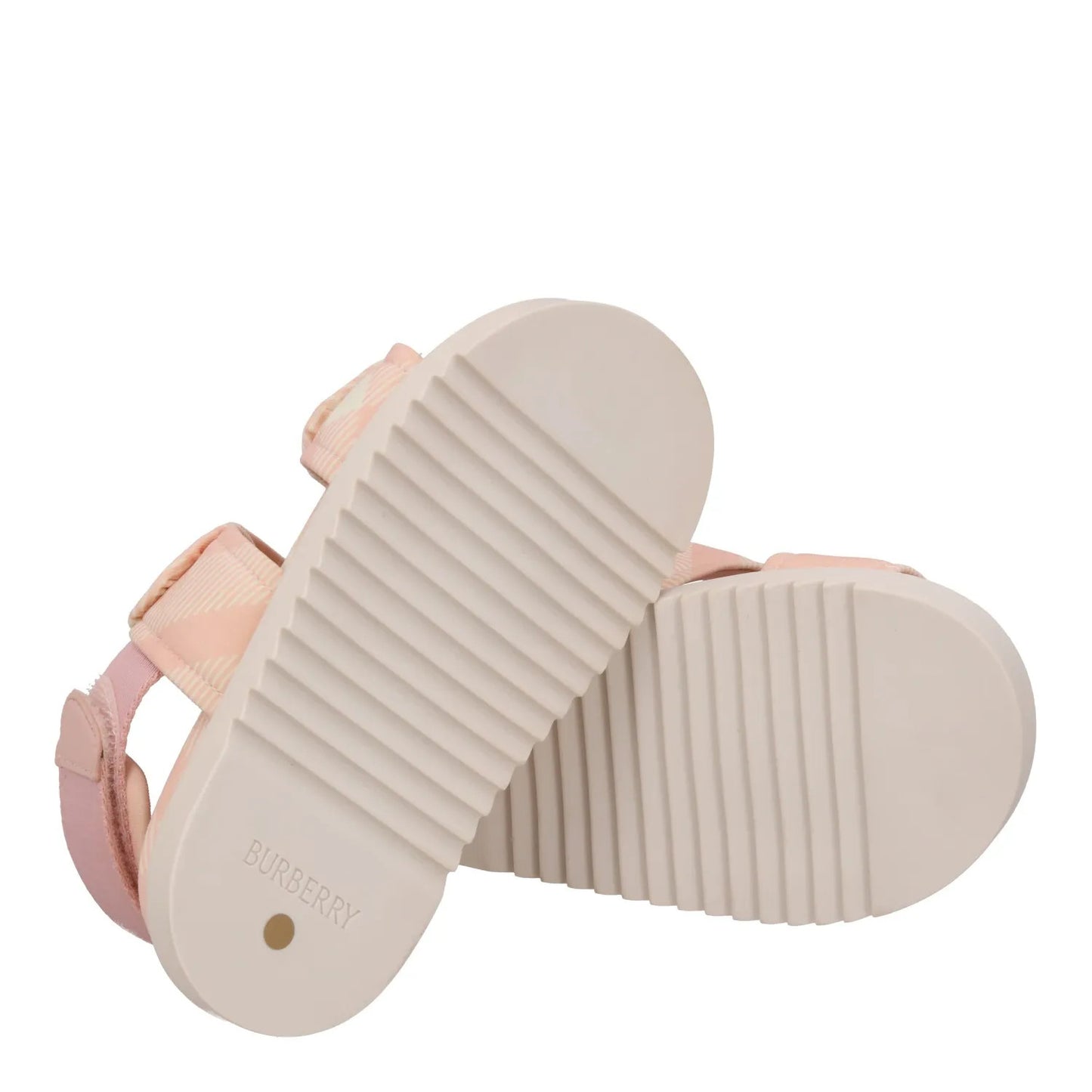 BURBERRY Girls Kids K1-Jamie Sandals Slingback Pink Nylon Salmon UK 1 RRP 280 — View 8