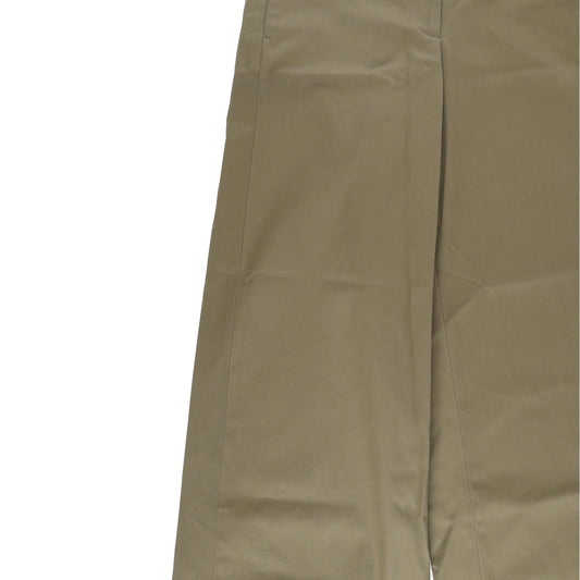 ALEXANDER MCQUEEN Womens Wide Leg Trousers Military Green Size 40 RRP 823.7 — View 2