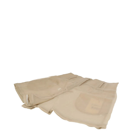FRANKIE SHOP Womens Lise Tailored Shorts Sheer Neutrals Silk Blend XS RRP 136 — View 2
