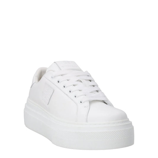 GIVENCHY Womens City Lace-Up Sneakers Leather Low Tops White UK 5 RRP 625 — View 2