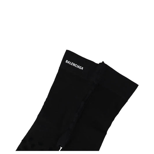 BALENCIAGA Womens Womens Tights Nylon Knitted Black Opaque Size L RRP 250 — View 2