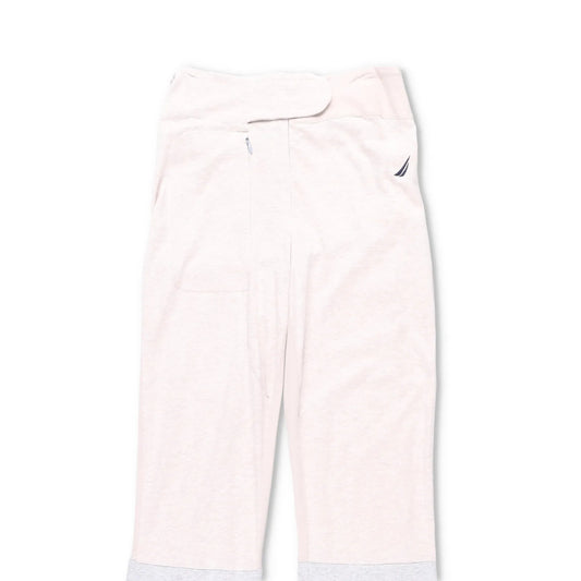 CONNER IVES Womens Flared Joggers Mixed Vintage Fibre White Logo Size M RRP 250 — View 2