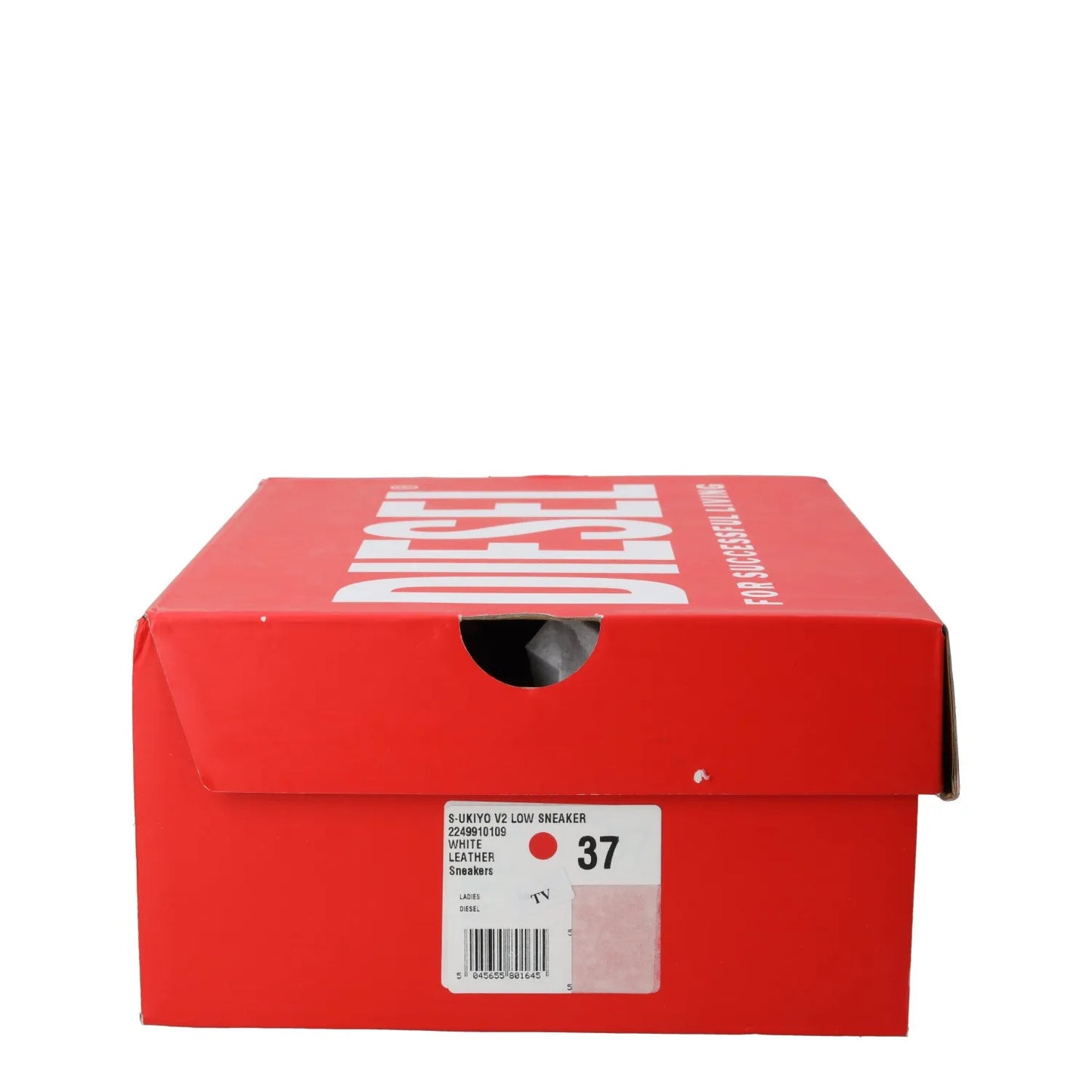 DIESEL Womens S-Ukiyo V2 Low Sneaker Leather Low Tops White EU 37 RRP 195 — View 11