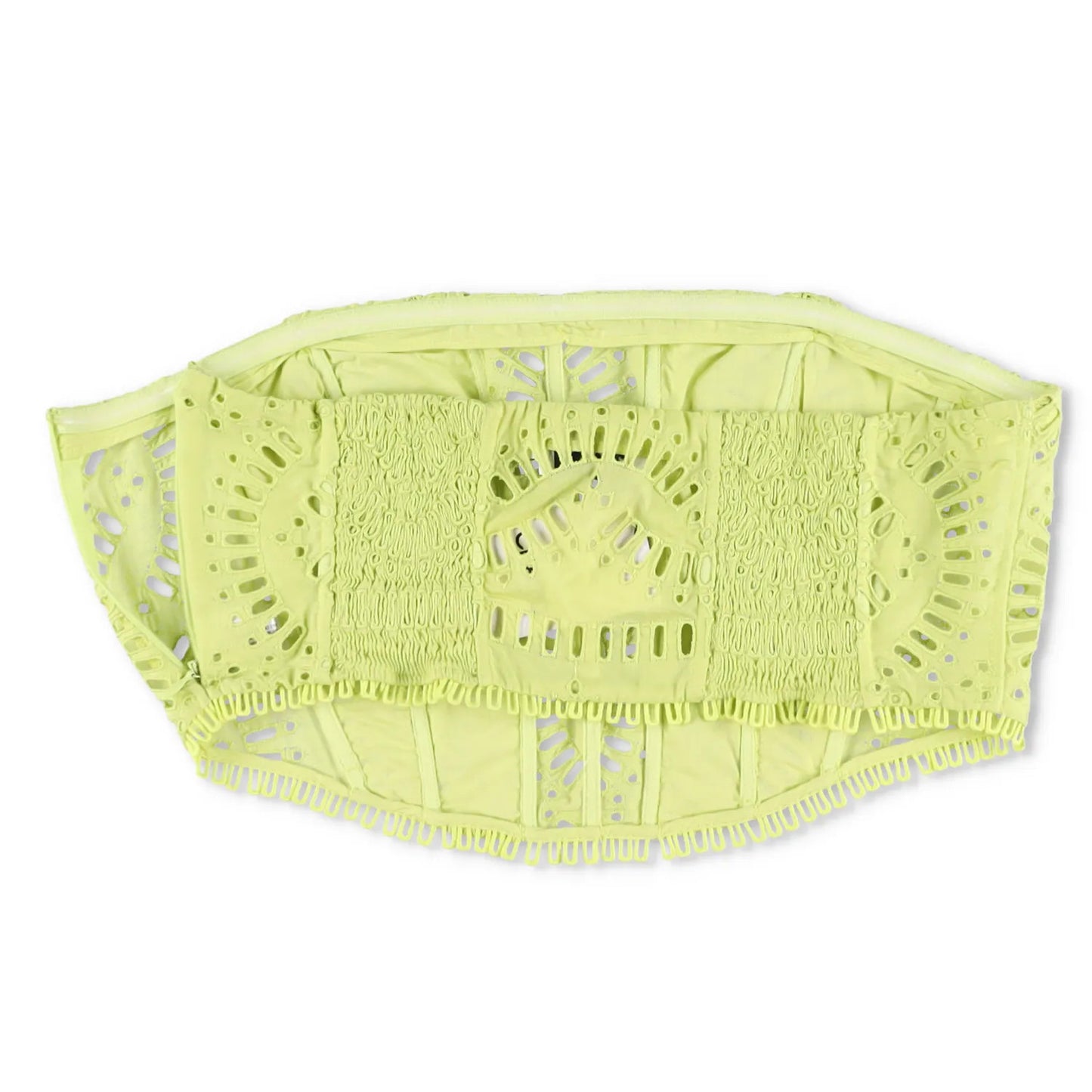 CHARO RUIZ IBIZA Womens Sting Top Corset Strapless Lace Lime Punch XL RRP 260 — View 9