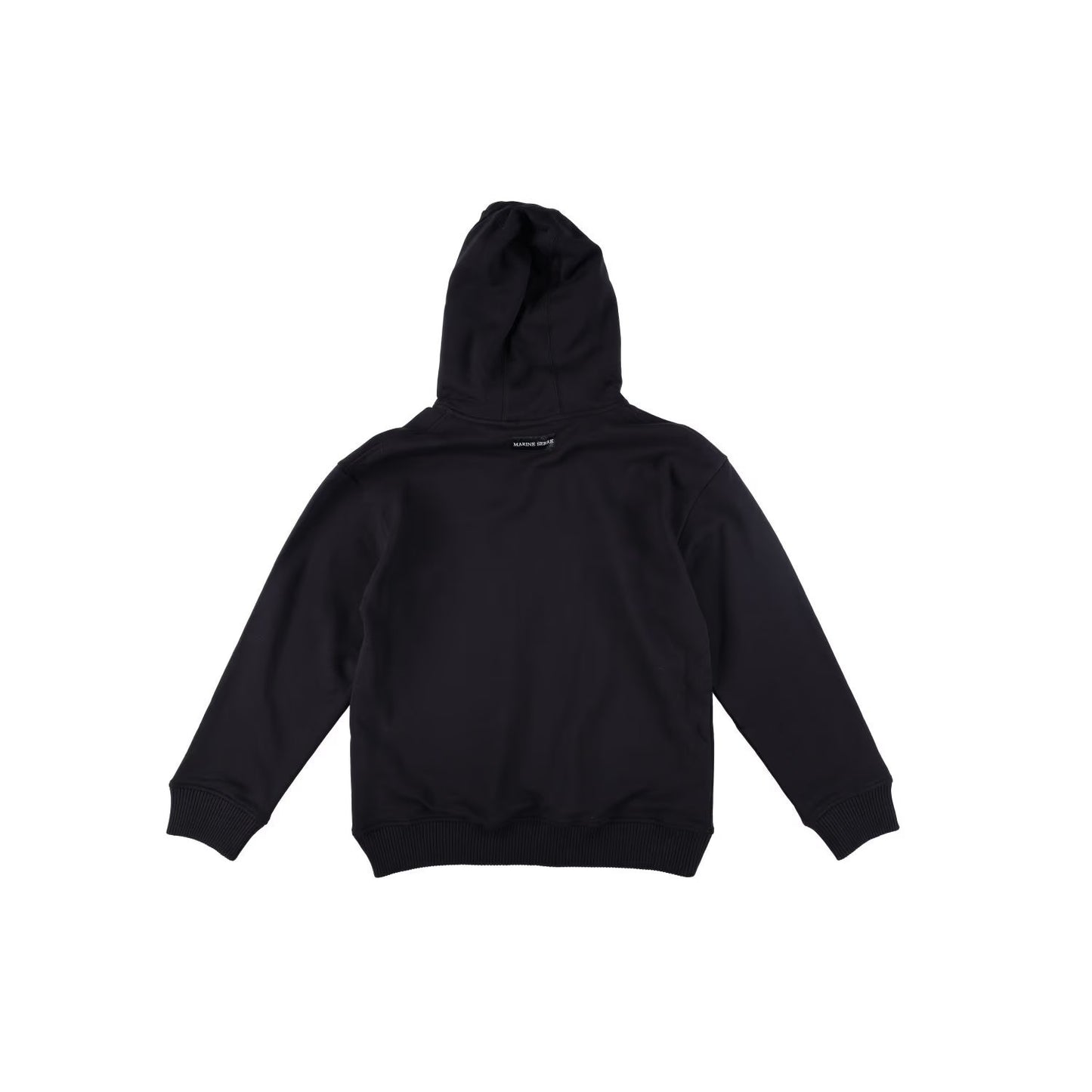 MARINE SERRE Womens Organic Cotton Fleece Hoodie Black Logo Size XS RRP 330 — View 10