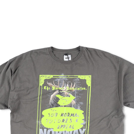 LIAM HODGES Mens T-Shirt Grey Crew Neck Short Sleeve Print Size L RRP 180 — View 2