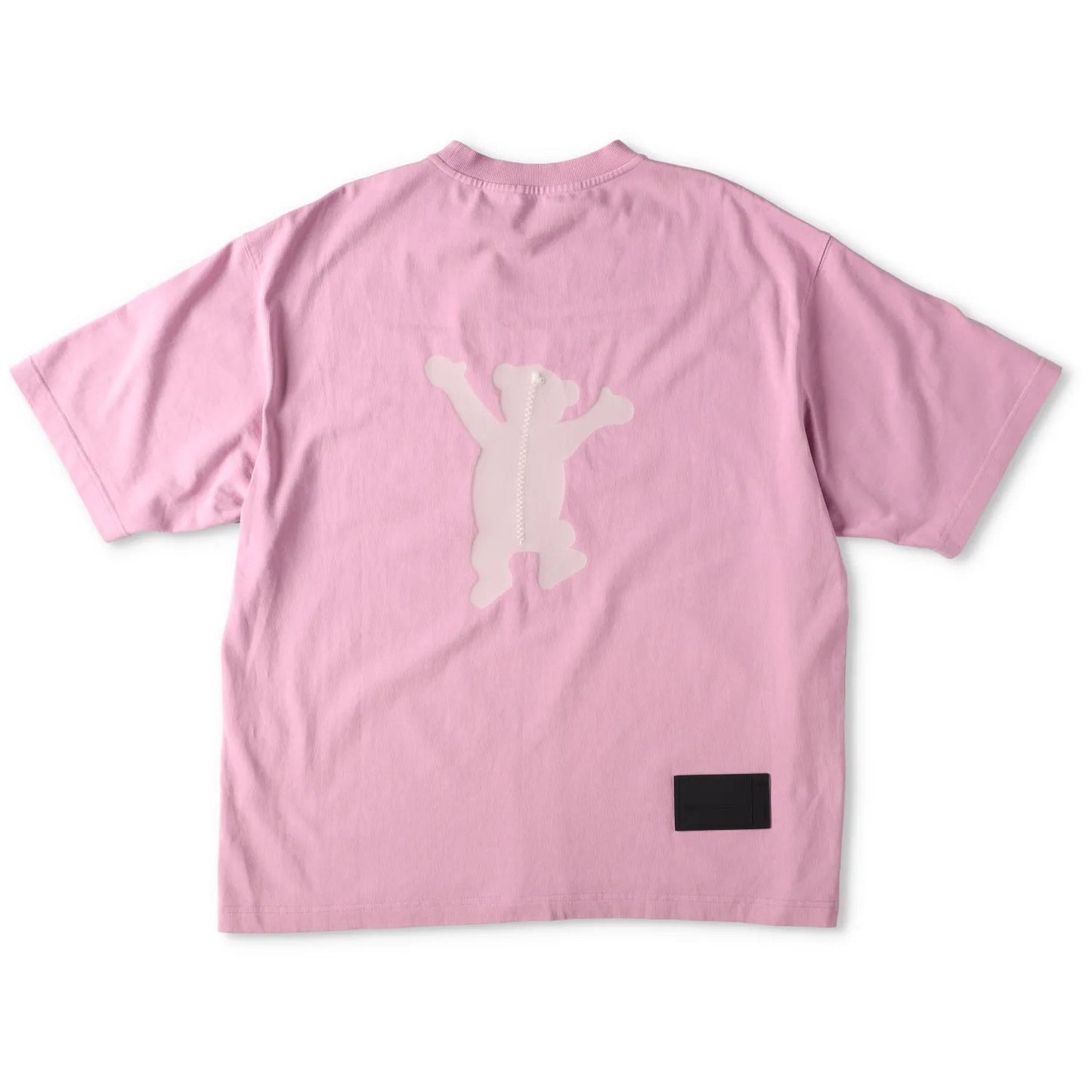 WE11 DONE Womens Pink Teddy Logo T-Shirt Cotton Animal Short Sleeve S RRP 250 — View 10