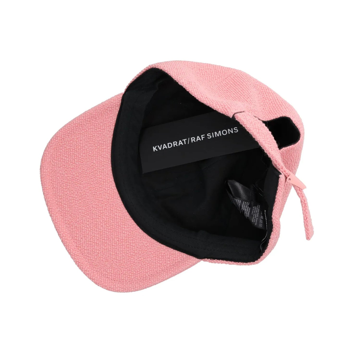 KVADRAT X Raf Womens Vidar Baseball Cap Pink Knit Textured One Size RRP 279 — View 10