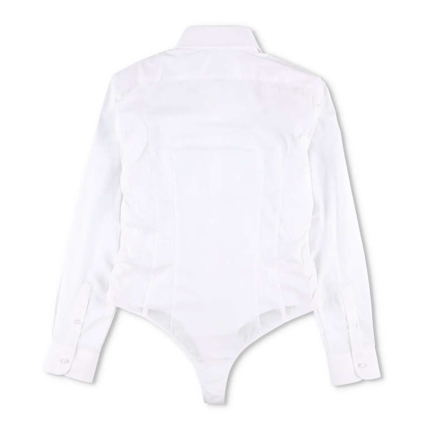 BETTTER Womens Fitted Bra Shirt White Basic Button-Up White Size S RRP 530 — View 12