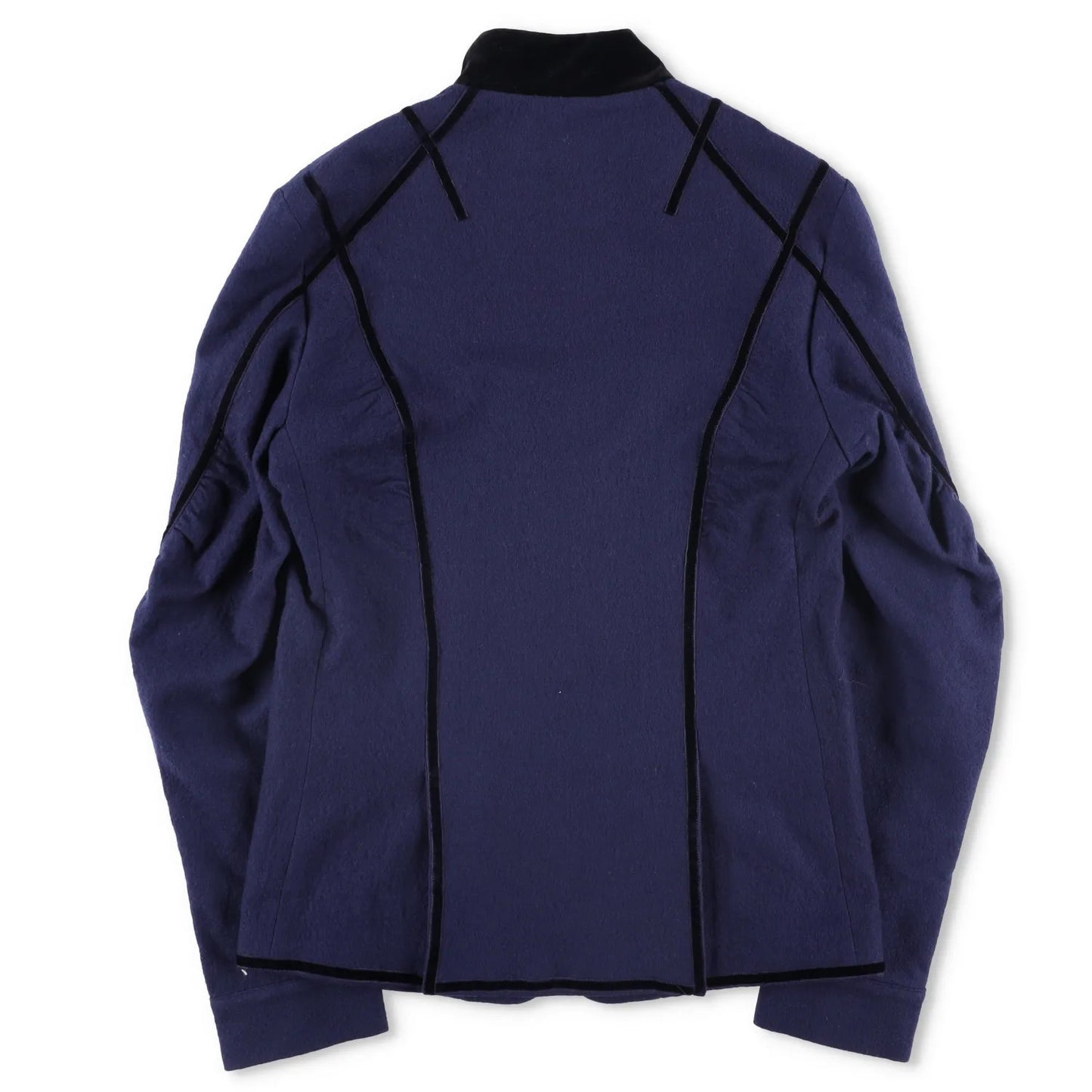 HAIDER ACKERMANN Mens Jacket Blue Fleece Wool Blend Button Closure RRP 1750 — View 9