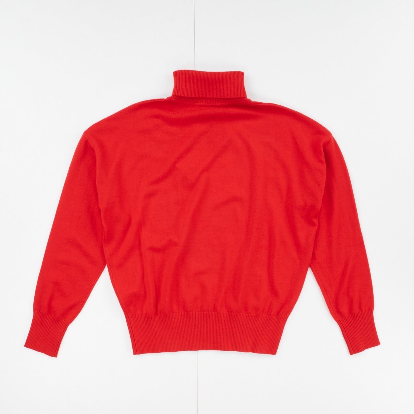 JW ANDERSON Anchor Logo Funnel Neck Jumper Unisex Knitwear Red Wool S RRP 355 — View 6