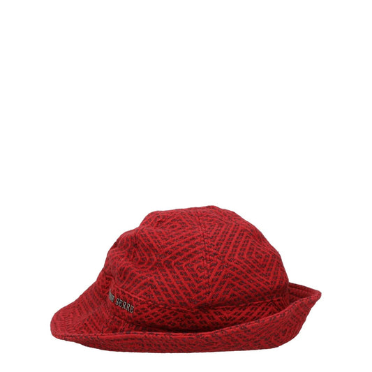 MARINE SERRE Womens Hat Red Cotton Geometric Design Logo One Size RRP 450 — View 2