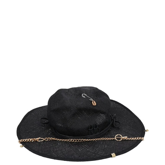 RUSLAN BAGINSKIY Womens Chain Strap Fedora Hat Black Chain Strap Size L RRP 363 — View 2