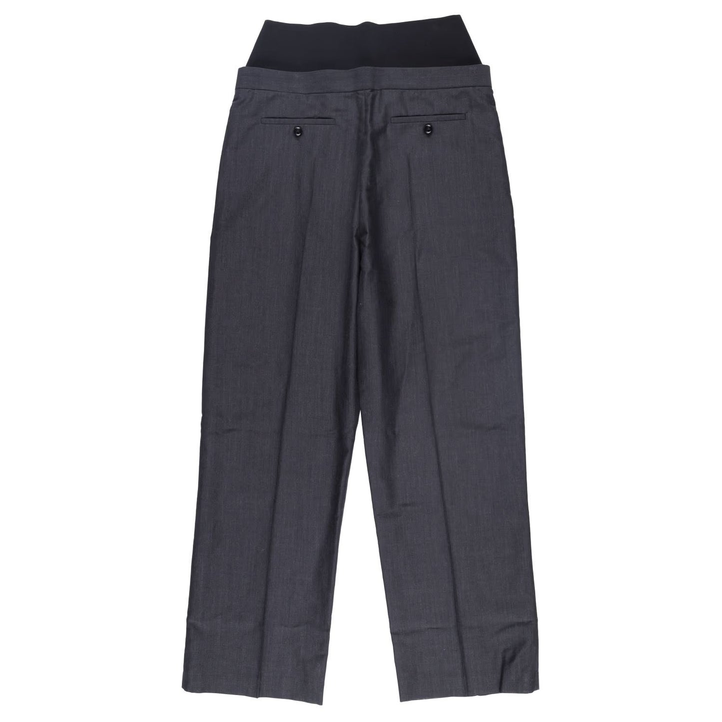 ALAIA Womens Alaia Knit Band Pants Wide Leg Trousers Black Size 42 RRP 1706.8 — View 10