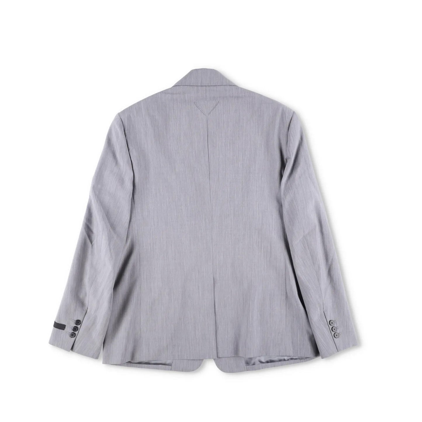 PRADA Mens Mohair Seta Suit Blazer Light Grey Double Breasted Size 50 RRP 2900 — View 13