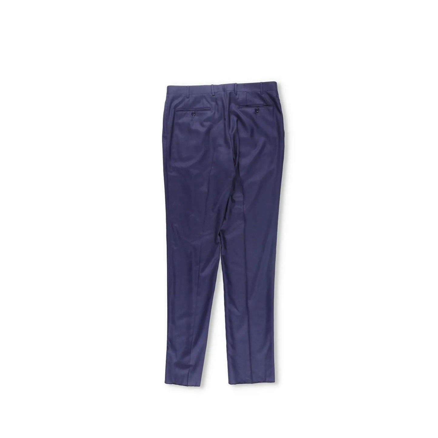 CANALI Mens Chino Trousers Wool Blue Pleated Slash Pockets Size 6 R RRP 250 — View 9