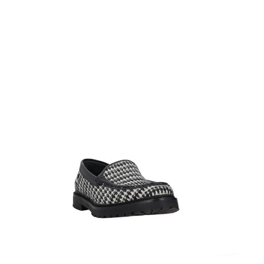 MANOLO BLAHNIK Womens Tweed Loafers Black Grey Leather Slip On UK 7 RRP 725 — View 2