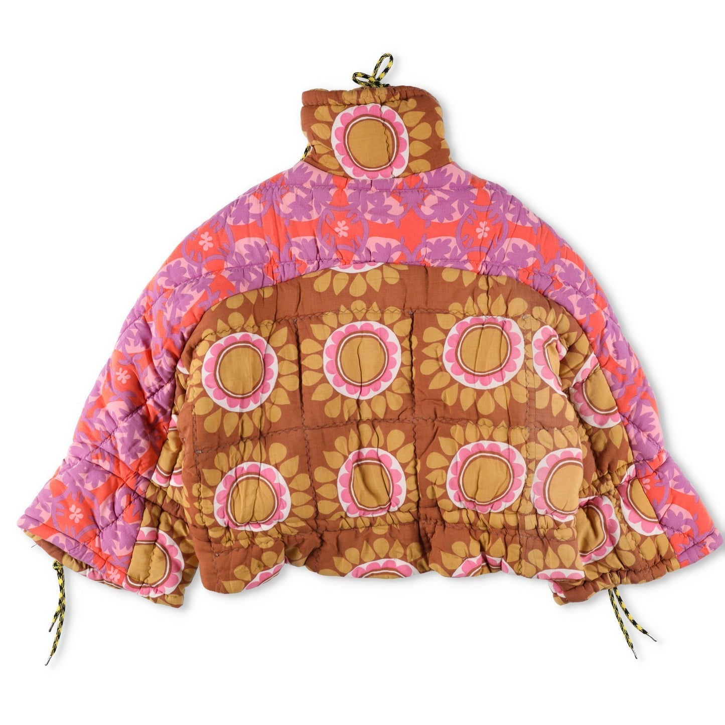RAVE REVIEW Multicolour Liz Vintage Duvet Jacket Upcycled Cotton Size 36 RRP1750 — View 12