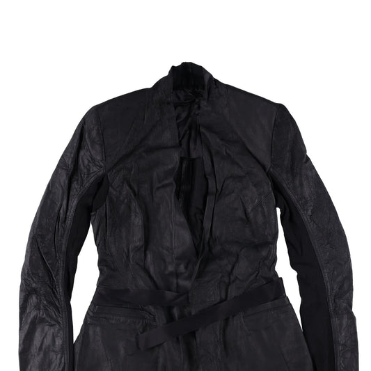 RICK OWENS Women Rick Jacket Blazer V-Neck Long Sleeve Black Size 38 RRP 1340 — View 2