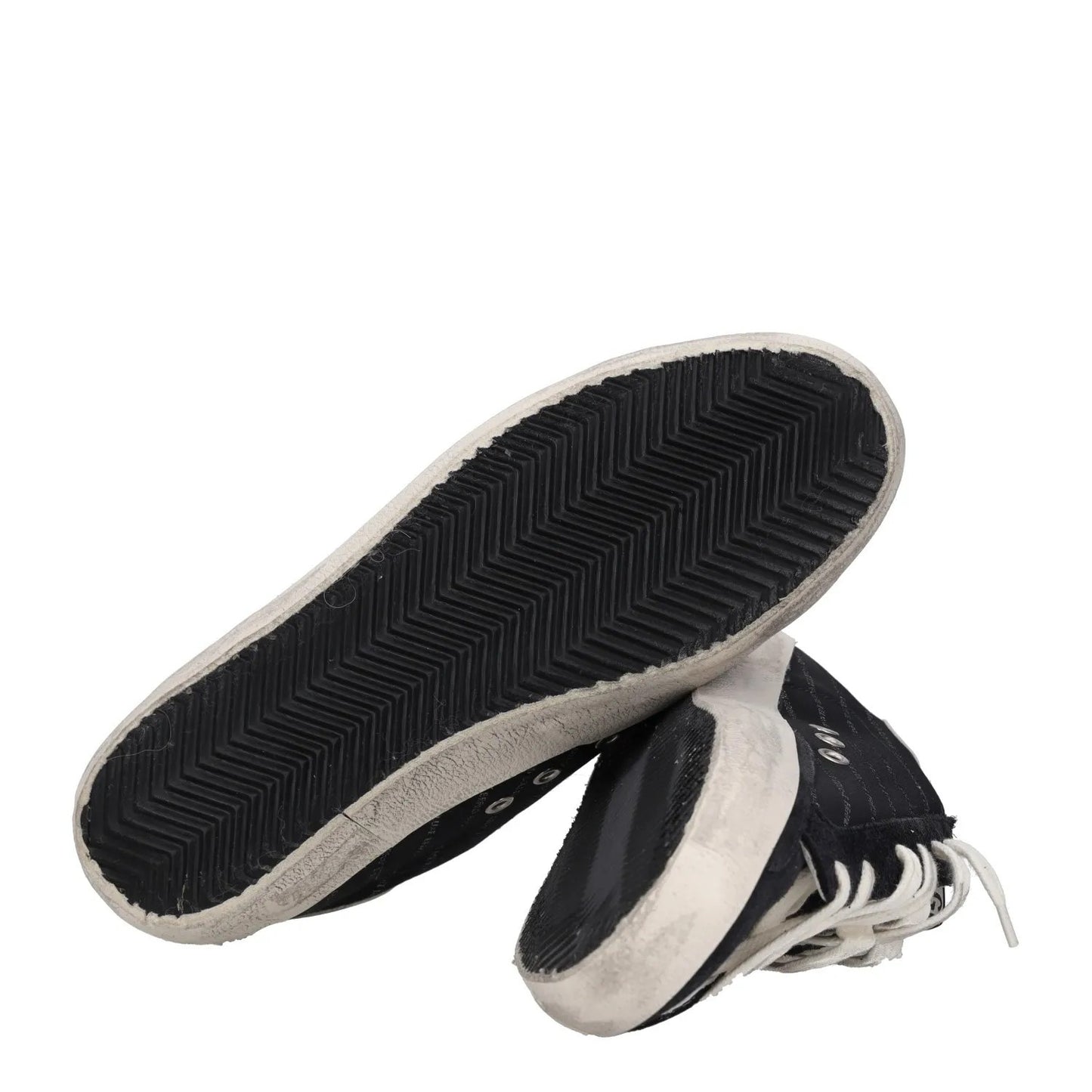 GOLDEN GOOSE Womens Trainers Black White Punk Leather Low Top Lace Up UK7 RRP485 — View 8
