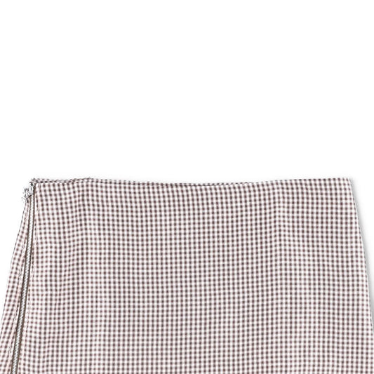 ACNE STUDIOS Womens Irella Short Skirt Checked Multicoloured Mid Waist 42 RRP245 — View 2