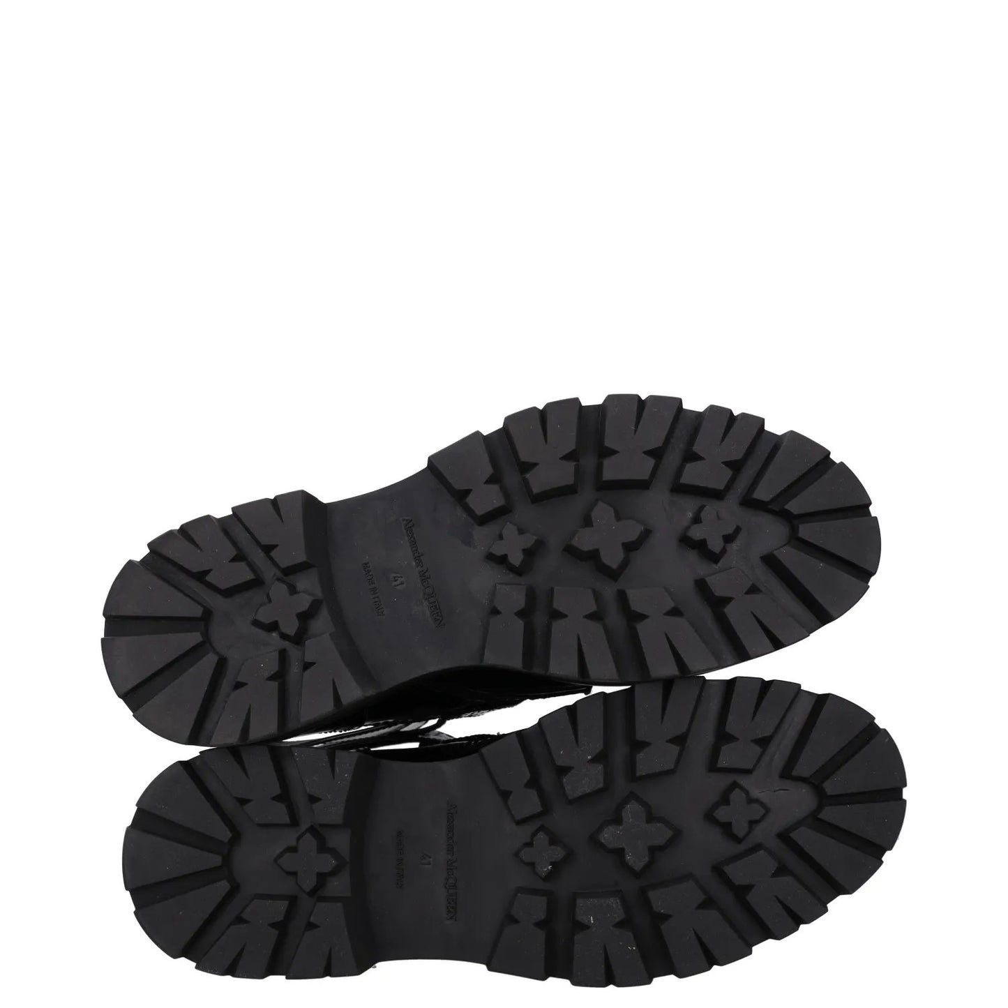 ALEXANDER MCQUEEN Womens Boots Platform Ankle Straps Black Leather UK 8 RRP 450 — View 6