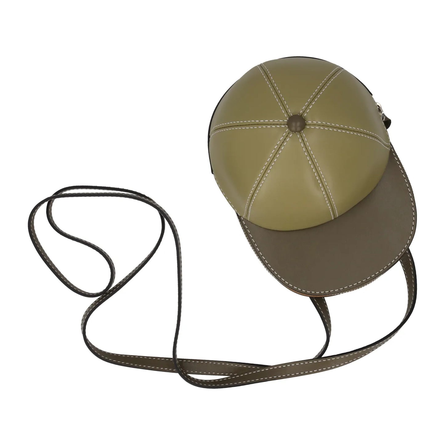 J.W. ANDERSON Womens Midi Cap Crossbody Bag Leather Olive Green Size M RRP 490 — View 5