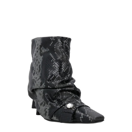 ATTICO Women Juno Leather Ankle Boot Multicolour Slip On Kitten Heel UK7 RRP1328 — View 2