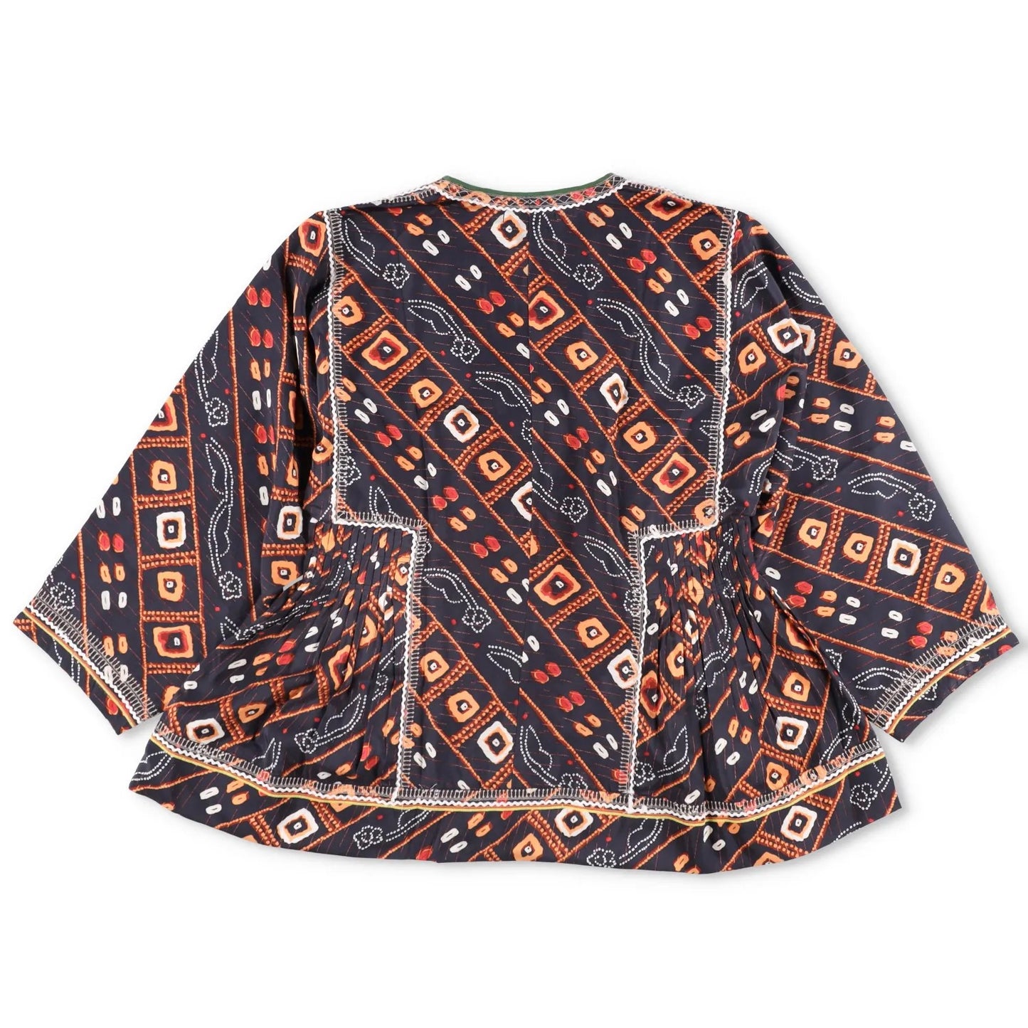 ISABEL MARANT Womens Tunic Kimono Top Silk Multicoloured Size 38 RRP 350 — View 7