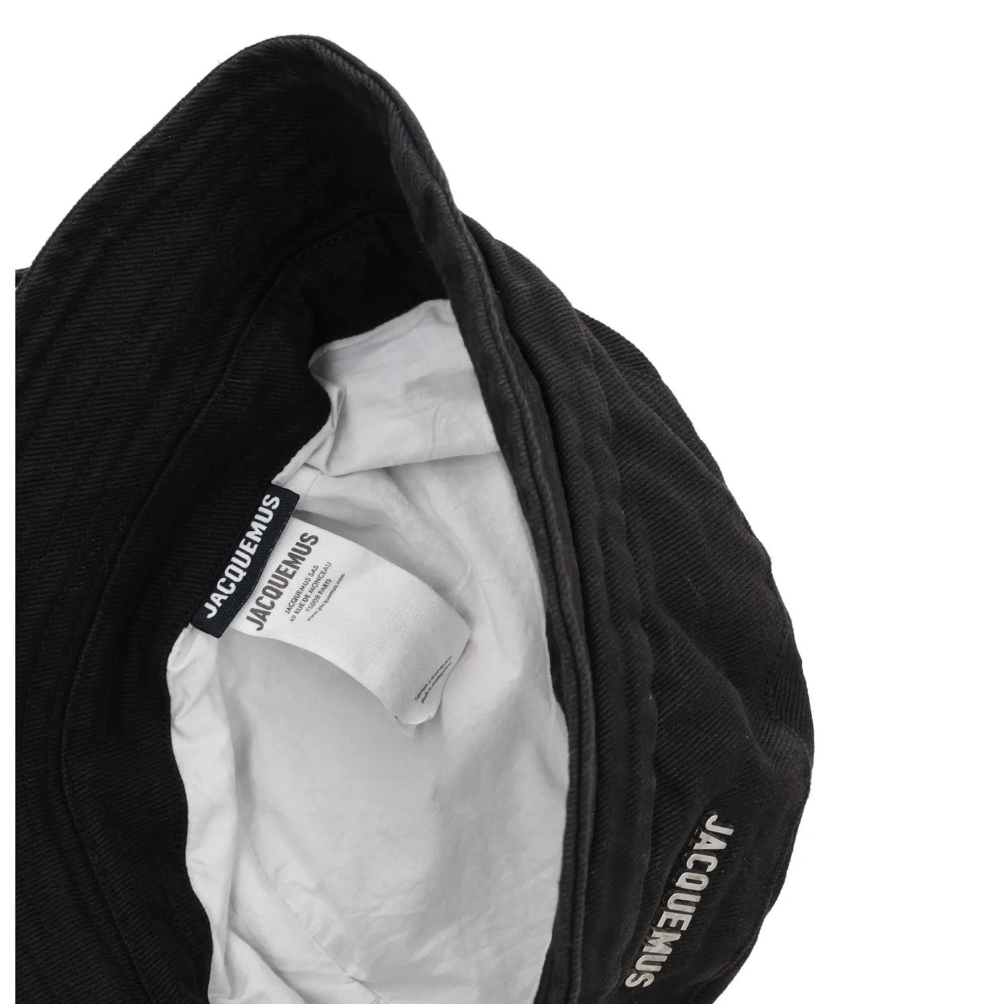 JACQUEMUS Womens Le Bob Gadjo Bucket Hat Black Cotton Logo Size 60 RRP 115 — View 9