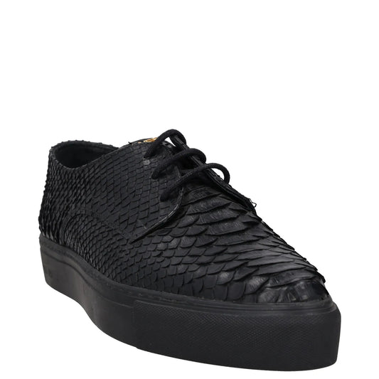 SWEAR Mens Shoes Black Leather Croc Detail Casual Sneaker Low Top UK8 RRP 250 — View 2