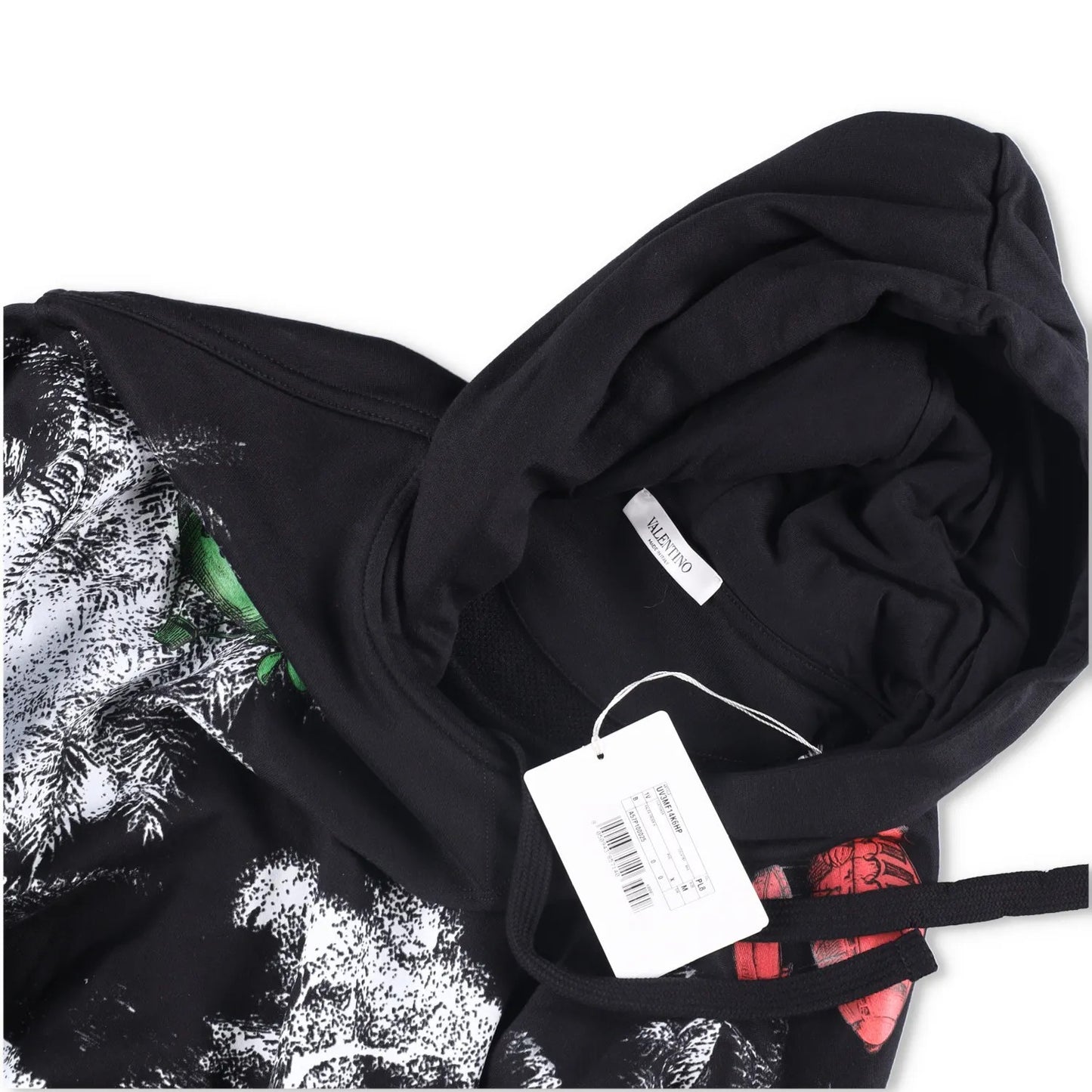 VALENTINO Unisex Adults Hoodie Cotton Multicoloured Graphic Size M RRP 650 — View 6