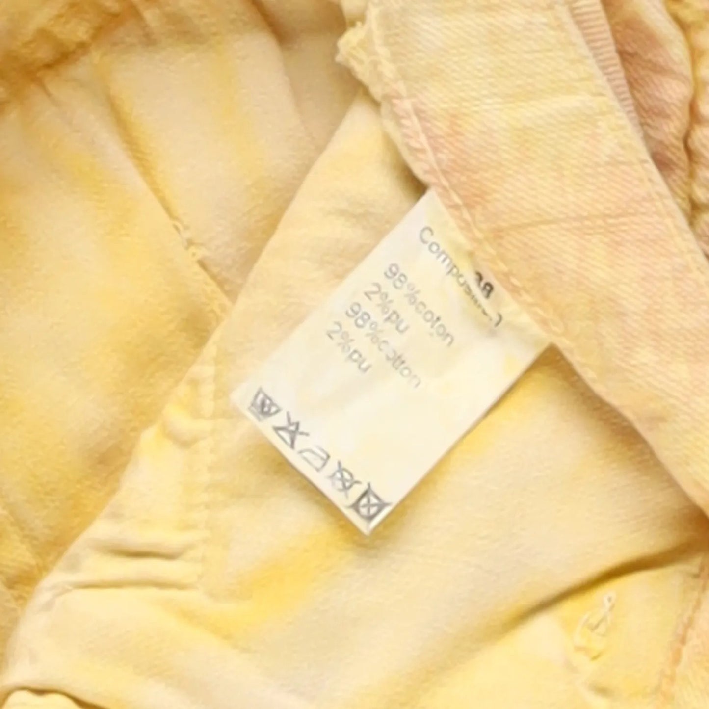 BALMAIN Womens Skinny Jeans Cotton Blend Yellow Back To Front Size 38 RRP 650 — View 10