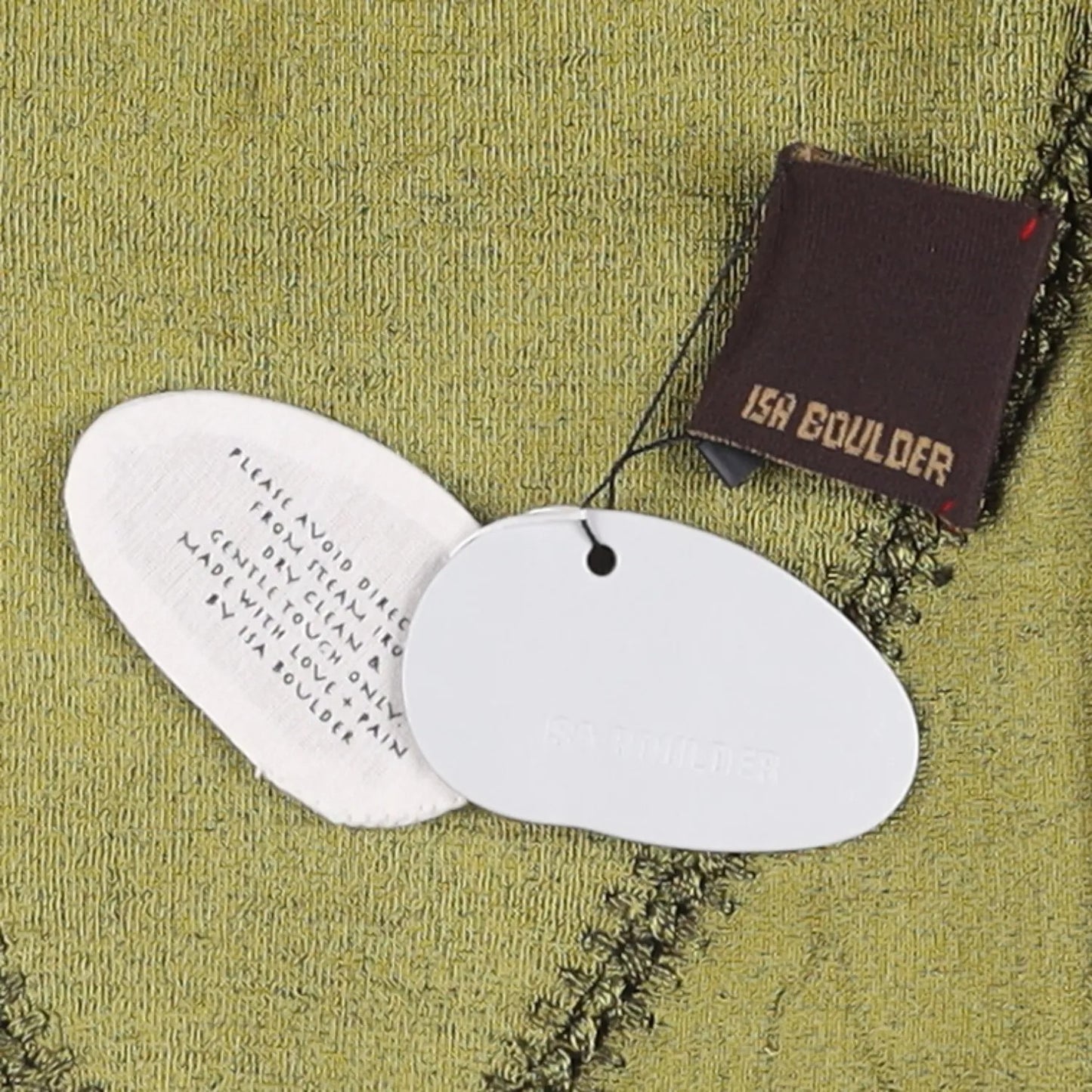 ISA BOULDER Womens Versatile Top Skirt Mini Woven Leaf Green Size S RRP 215 — View 7