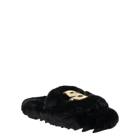 SACAI Womens Hotel Slippers Synthetic Casual Black Faux Fur EU 36 RRP 460 — View 2