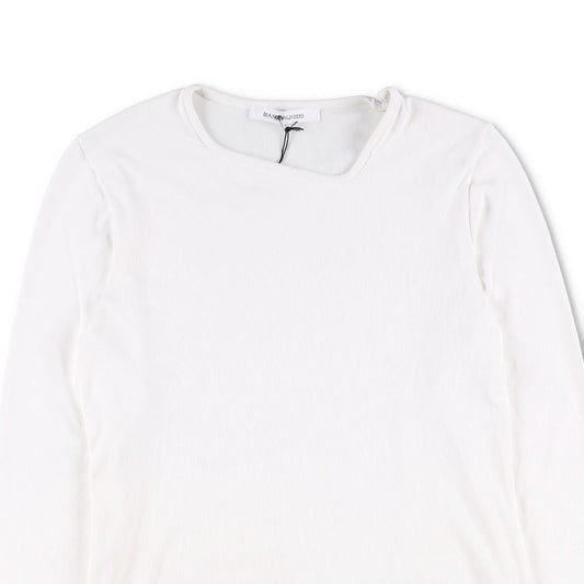 BIANCA SAUNDERS Mens Jumper Knit Y Neck Long Sleeve White Size M RRP 320 — View 2