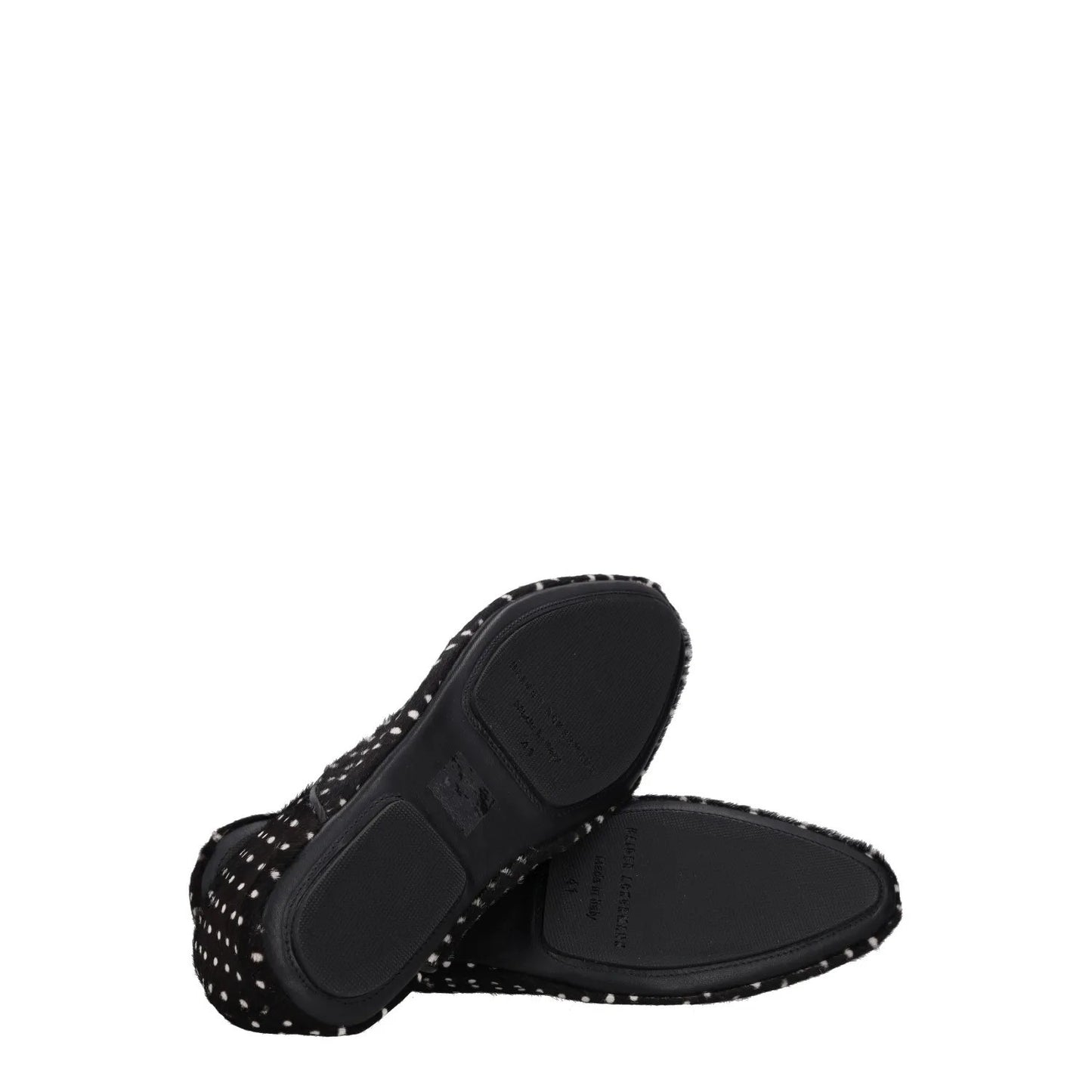 HAIDER ACKERMANN Mens Slip On Shoes Flat Black Leather Polka Dot EU 41 RRP 690 — View 8