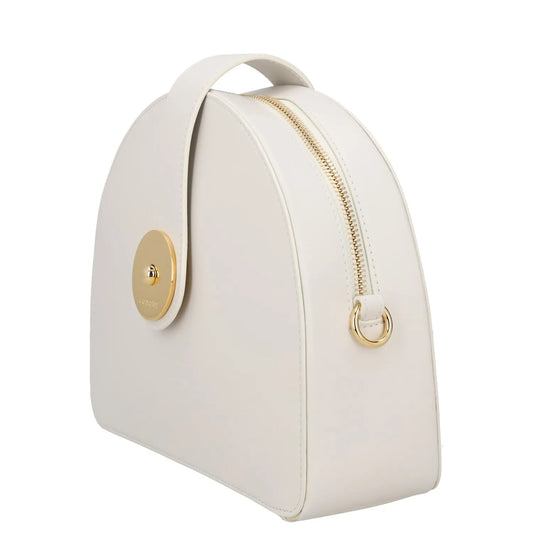 COMPLET Womens Midge Crossbody Bag Leather White Snap Closure Zip Size M RRP 500 — View 2