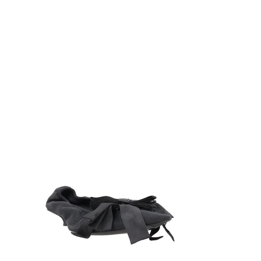 BALENCIAGA Womens Louis XV Pump 25 Black Leather Flats Satin Bow UK 7 RRP 682 — View 2