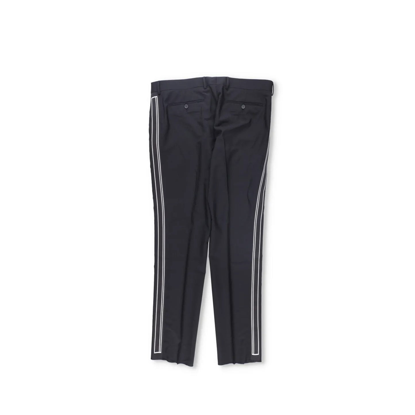 Valentino Mens Trousers Black Flat Front Zip Straight Leg Size 54 RRP 650 — View 11