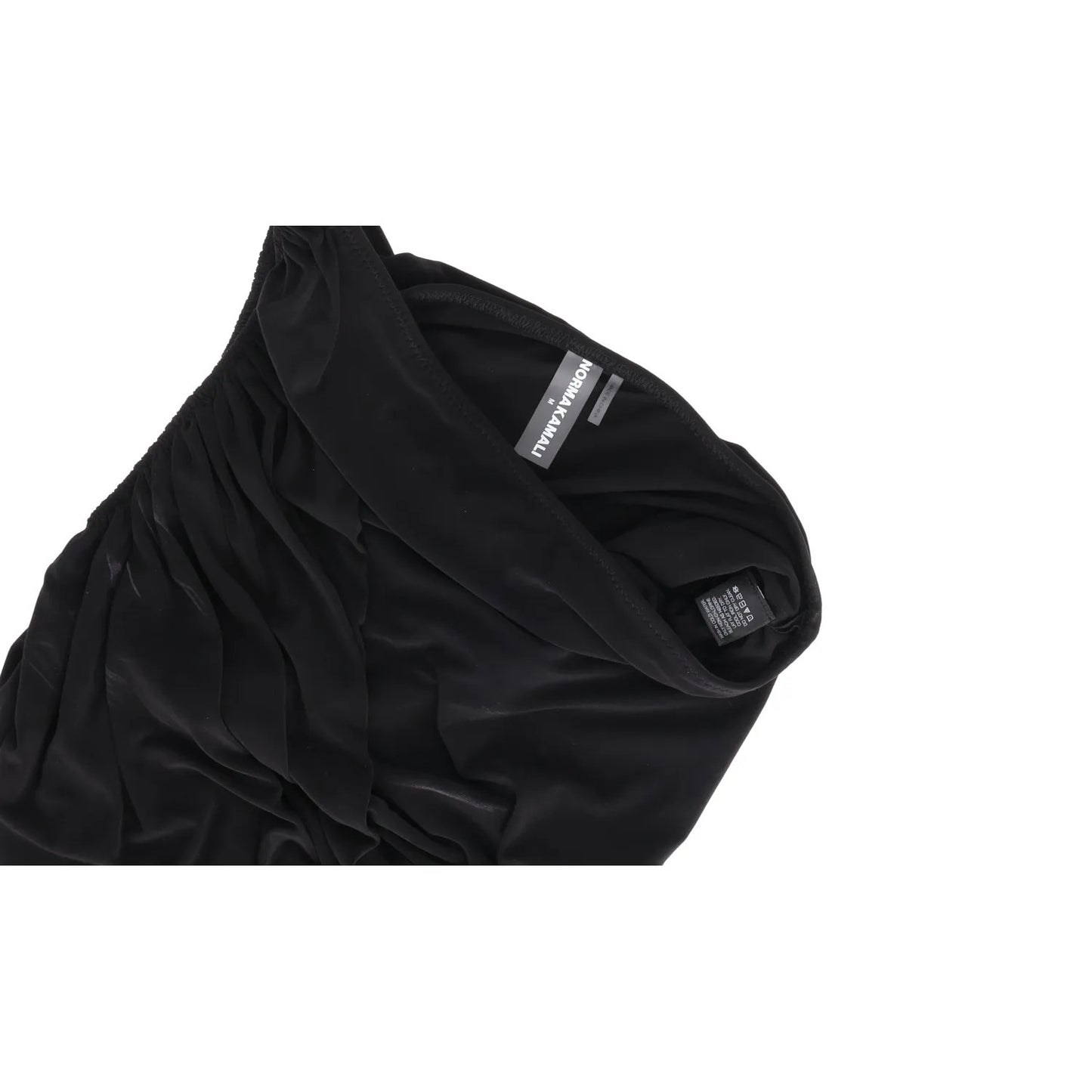 NORMA KAMALI Womens Diana Top Vest Cami Bikini Top One Shoulder Black M RRP 122 — View 6