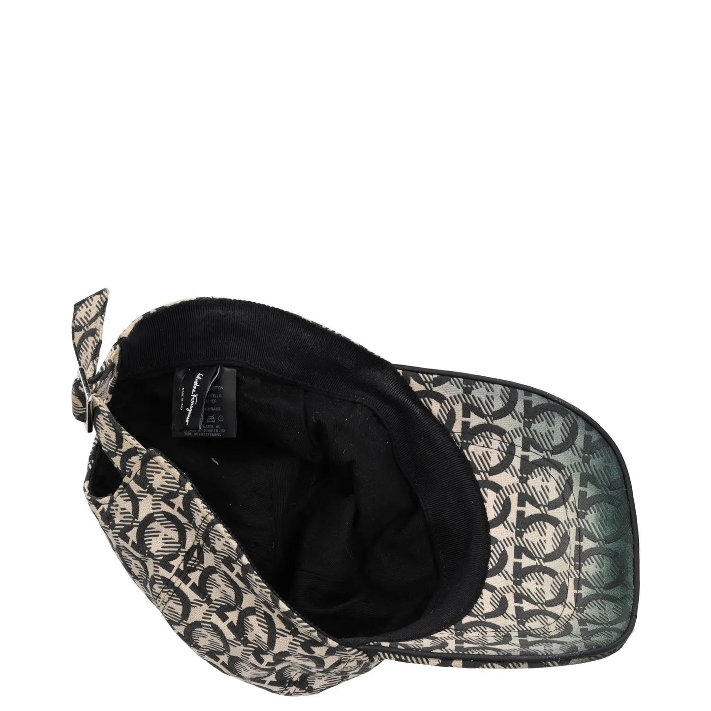 SALVATORE FERRAGAMO Mens Core Jacquard Logo Baseball Cap Multicoloured OS RRP275 — View 8