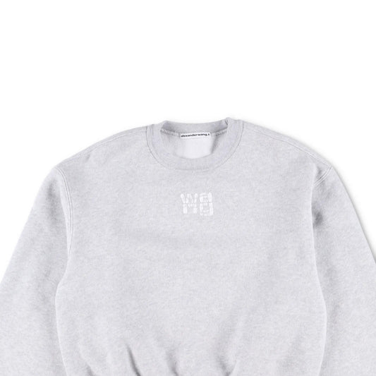 ALEXANDER WANG Womens Sweatshirt Grey Crew Neck Long Sleeve Size S RRP 250 — View 2