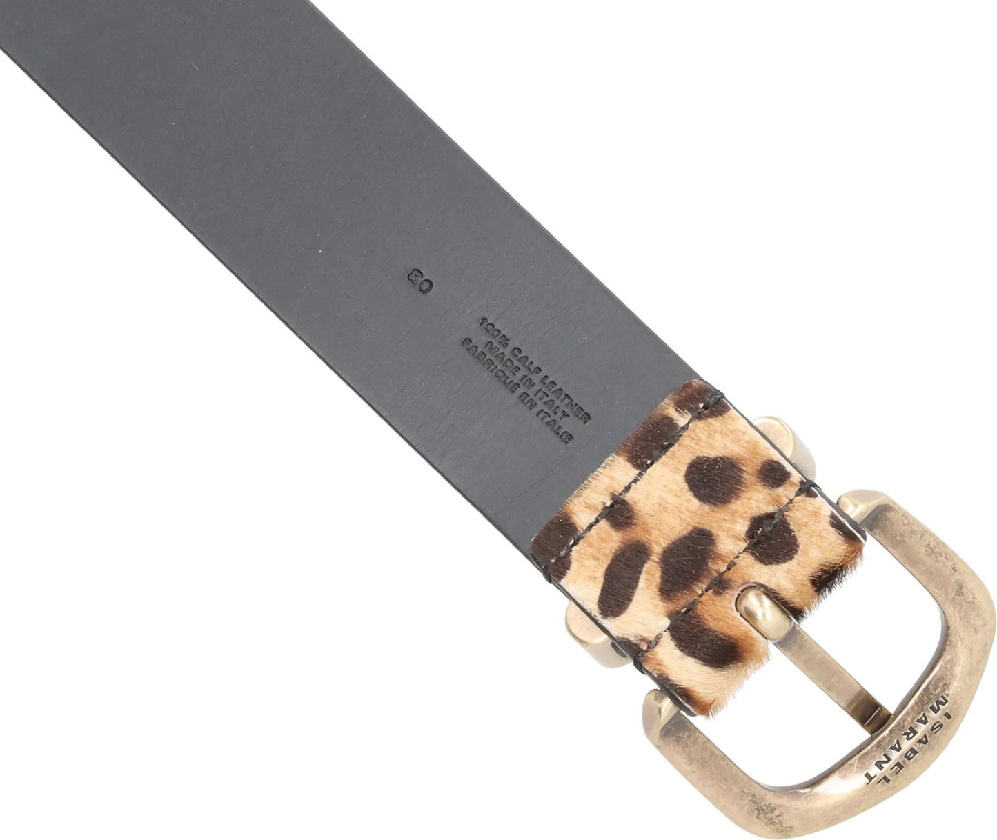 DOLCE & GABBANA Womens Waist Belt Leopard Print Gold Buckle Size 80 RRP 350 — View 9