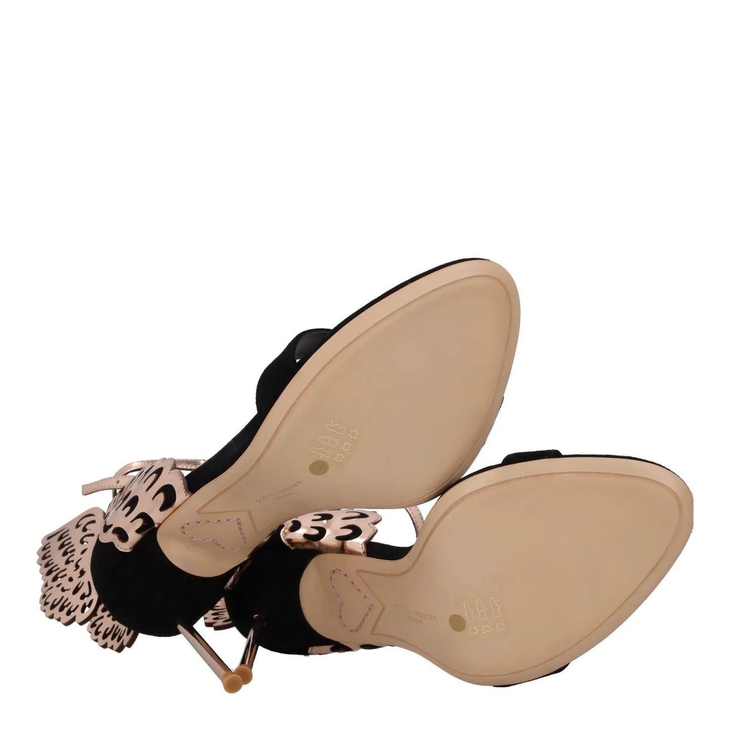 SOPHIA WEBSTER Womens Evangeline Sandal Suede Leather Black Heel UK 7.5 RRP580 — View 8